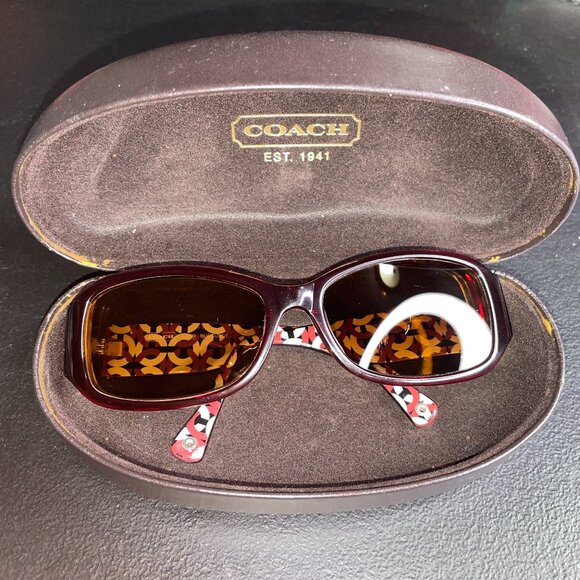 Coach Burgundy Prescription Sunglasses– S2009 614 - Picture 1 of 8